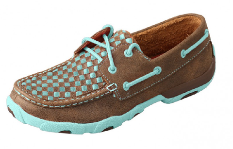 TWISTED X WEAVE WOMENS MOC BOAT LACE UP [SZ:6.5]