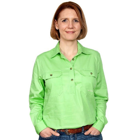 JUST COUNTRY JAHNA SHIRT LIME GREEN