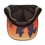 Roper Cow Folk Sunset Trucker Cap - Chocolate