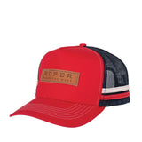 Roper Patch Trucker Cap - Red/navy