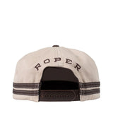 Roper Logo Trucker Cap - Chocolate/stone