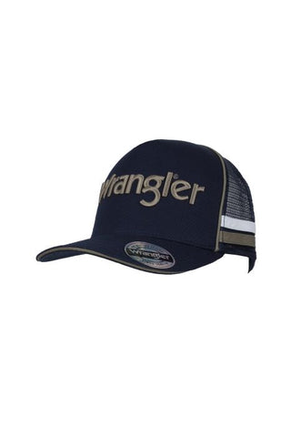 WRANGLER DAN HIGH PROFILE TRUCKER CAP - NAVY 