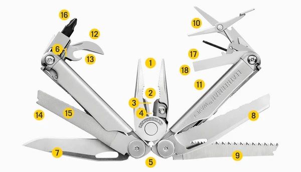 Knife Leatherman Wave Plus  18 Tools - Black