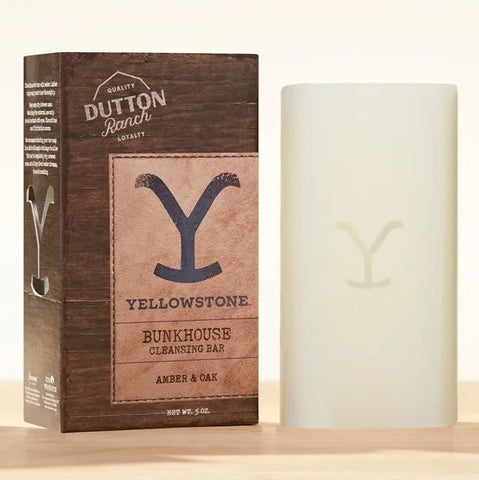 TRU WESTERN YELLOWSTONE 'BUNKHOUSE' CLEANSING BAR  - AMBER & OAK 