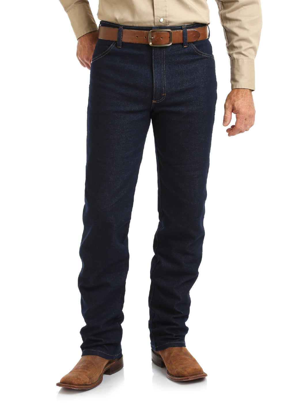Jeans Wrangler Mens Flex Fit Active Cowboy Cut Original 34" Leg - Prewashed Indigo