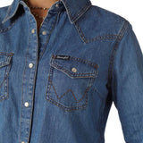 Wrangler Retro Womens Classic Fit Denim Shirt [sz:s]