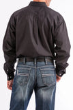 Cinch Mens Solid Colour Full Button Western Shirt - Black [sz:m]