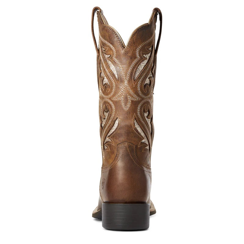 ARIAT ROUND UP BLISS WOMENS BOOTS - SASSY BROWN