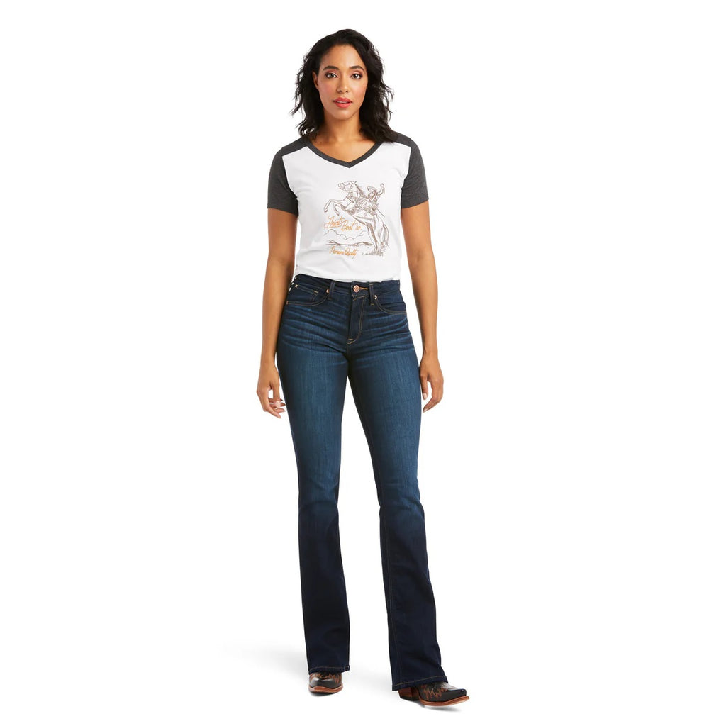 Ariat Ballary Women Real High Rise Boot Cut Jeans - Pennsylvania [sz:27r]