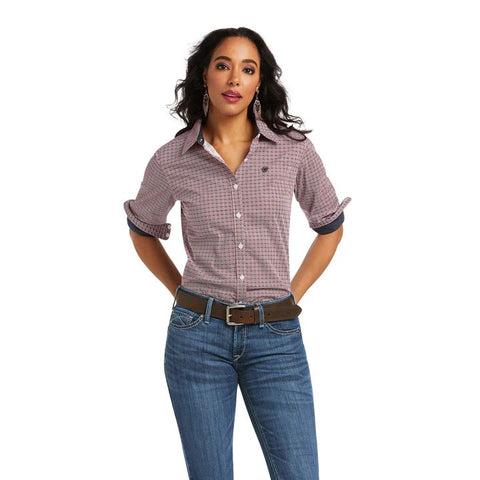 ARIAT WOMENS KIRBY STRETCH SHIRT - MODERN MOSAIC