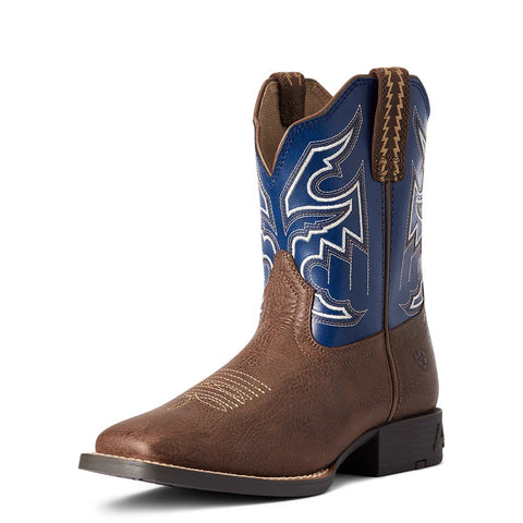 ARIAT KIDS BOOTS SORTING PEN - ADOBE CHOCOLATE/NAVY [SZ:1]