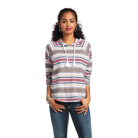 ARIAT WOMENS HACIENDA PULLOVER LONG SLEEVE SHIRT - MULTICOLOUR
