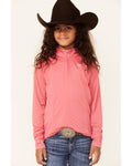 ARIAT KIDS SUNSTOPPER 2.0 1/4 ZIP BASELAYER - PARTY PUNCH DOT