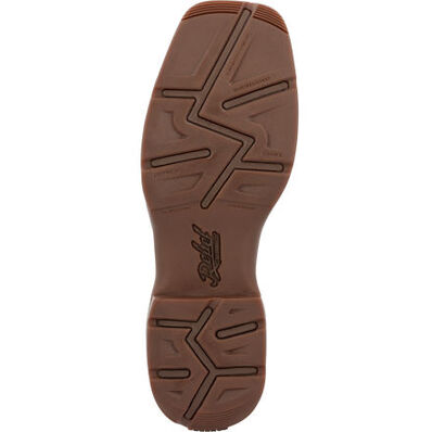 Durango Rebel Mens Waterproof Steel Toe Western Work Boots - Saddle Brown