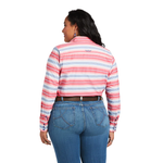 ARIAT WOMENS TEAM KIRBY STRETCH LONG SLEEVE SHIRT - SUNRISE SERAPE PRINT