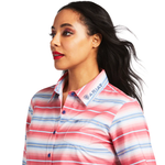 ARIAT WOMENS TEAM KIRBY STRETCH LONG SLEEVE SHIRT - SUNRISE SERAPE PRINT