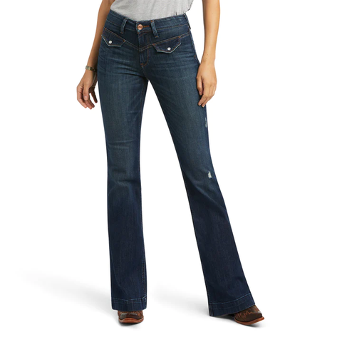 ARIAT BESSIE WOMENS SLIM TROUSER WIDE JEAN