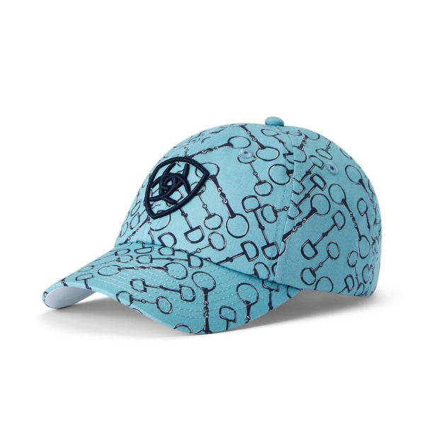 Ariat Uni Cotton Print Cap - Milky Blue Snaffle