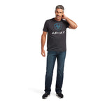 ARIAT MENS BLENDS T SHIRT - CHARCOAL HEATHER