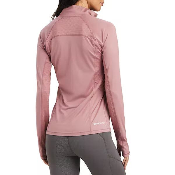 Ariat Womens Lowell 2.0 1/4 Zip Top - Nostalgia Rose