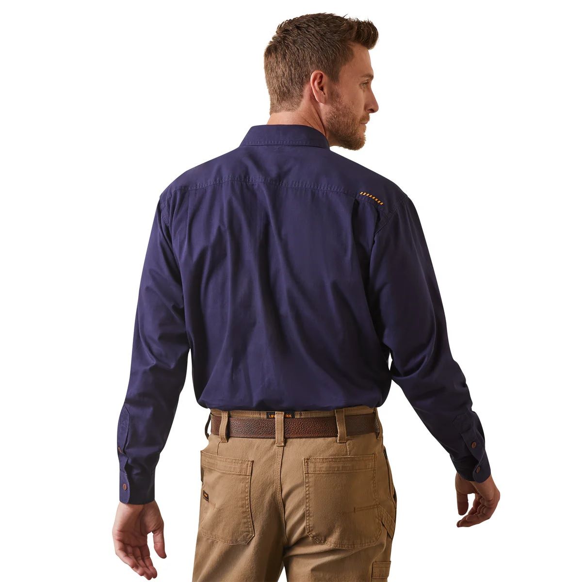 Ariat Rebar Mens Long Sleeve Work Shirt - Navy [sz:s]