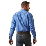 Ariat Rebar Mens Long Sleeve Work Shirt - Blue [sz:m]
