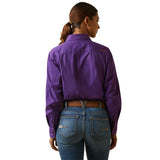 Ariat Rebar Womens Long Sleeve Work Shirt - Purple [sz:xl]