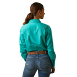 Ariat Rebar Womens Long Sleeve Work Shirt - Turquoise [sz:xs]