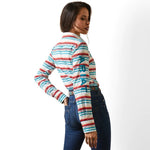 ARIAT WOMENS KIRBY LONG SLEEVE SHIRT - ROSA SERAPE