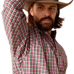 ARIAT ELON MENS PRO SERIES LONG SLEEVE SHIRT - ROSE CULTIVAR [SZ:S]