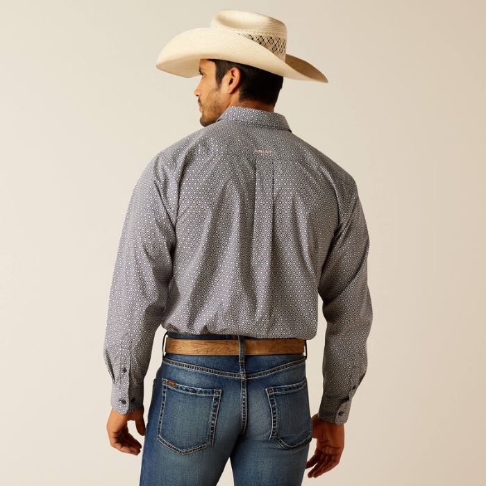 ARIAT TATUM MENS LONG SLEEVE SHIRT - DRESS BLUE [SZ:M]