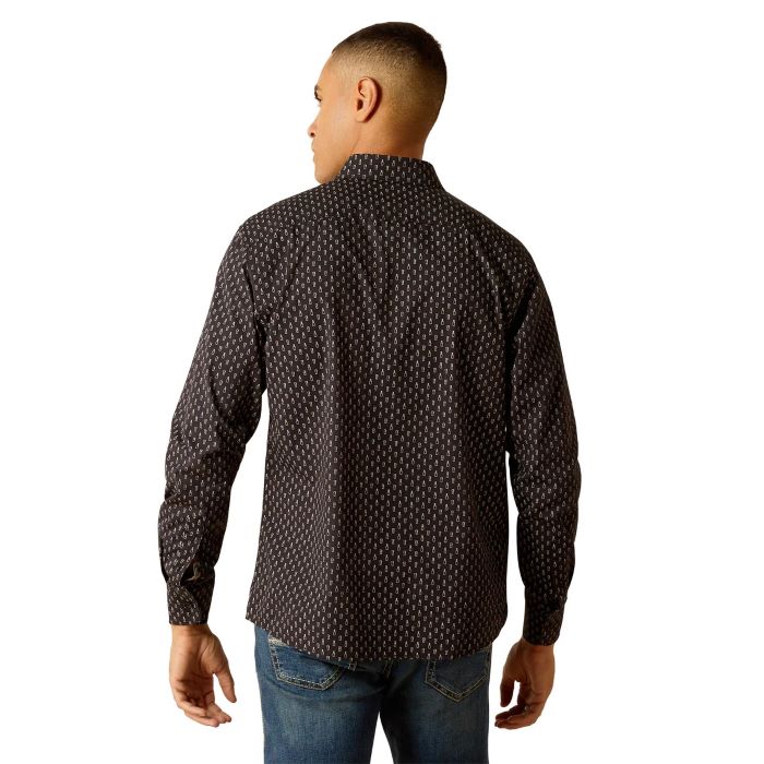 ARIAT MITCHELL MENS MODERN FIT LONG SLEEVE SHIRT - PHANTOM [SZ:S]