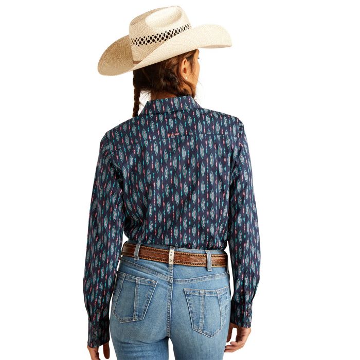 ARIAT TEAM KIRBY STRETCH LONG SLEEVE SHIRT - BACKWOODS IKAT [SZ:XS]