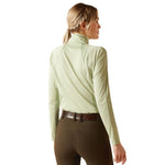 ARIAT SUNSTOPPER 3.0 1/4 ZIP LONG SLEEVE BASELAYER - LAUREL GREEN [SZ:XS]
