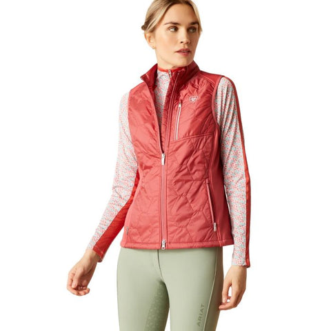 Ariat Womens Fusion Insulated Vest - Slate Rose [sz:m]