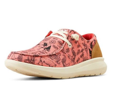ARIAT WOMENS HILO - CORAL LIVESTOCK [SZ:7.0]