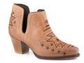 Roper Rowdy Aztec Womens Shorty Boot - Tan Burnished