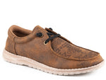 ROPER WOMENS HANG LOOSE LACE UP MOC - TAN AZTEC