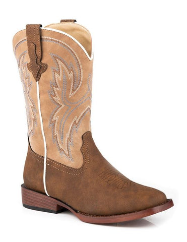 ROPER LITTLE KIDS EASTWOOD BOOTS - BROWN