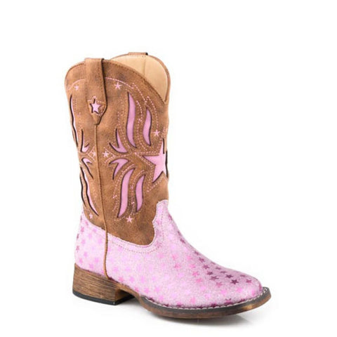 ROPER KIDS STARLET - PINK GLITTER [SZ:9.0]