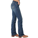 WRANGLER WOMENS Q-BABY ULTIMATE RIDING JEANS MEDIUM WASH 112325726