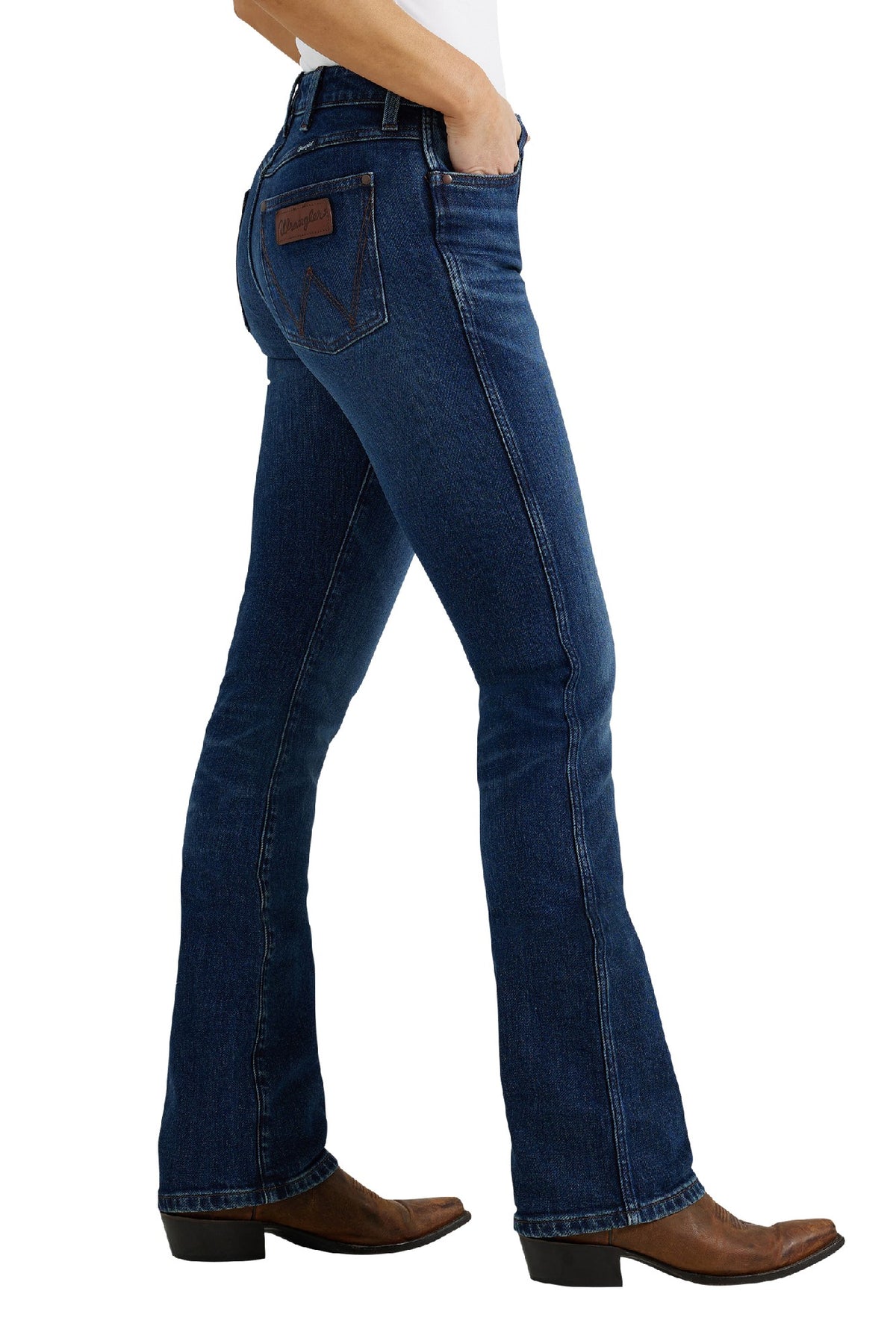 WRANGLER BAILEY HI-RISE WOMENS RETRO BOOT CUT JEANS [SZ:25]