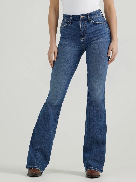 Wrangler Bespoke Hi Rise Flare 32" Leg Jean - Lily [sz:26]