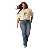 ARIAT THRILLS N SPILLS WOMENS SHORT SLEEVED TEE - OATMEAL HEATHER [SZ:XS]