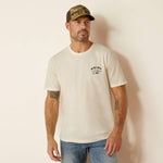 ARIAT SOUTHWEST CURVE MENS SHORT SLEEVE TEE - OFF WHITE [SZ:S]