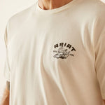 ARIAT SOUTHWEST CURVE MENS SHORT SLEEVE TEE - OFF WHITE [SZ:S]