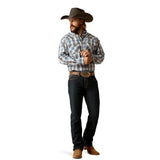 ARIAT RYLAND MENS PRO SERIES SNAP LONG SLEEVE SHIRT - BLUE [SZ:S]