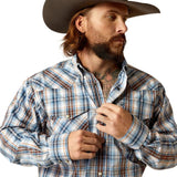 ARIAT RYLAND MENS PRO SERIES SNAP LONG SLEEVE SHIRT - BLUE [SZ:S]