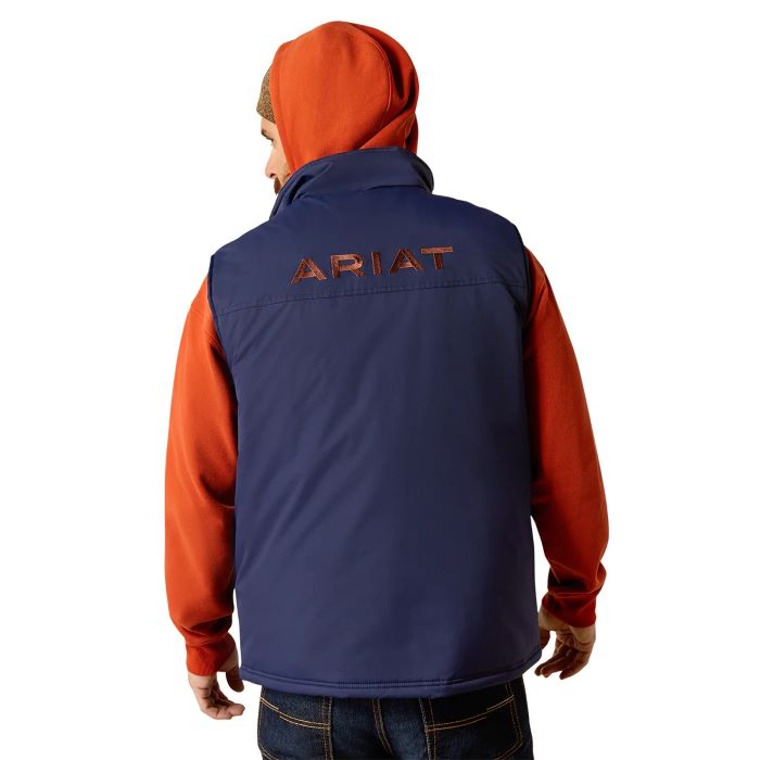 ARIAT TEAM LOGO MENS INSULATED VEST - MEDIEVAL BLUE [SZ:M]