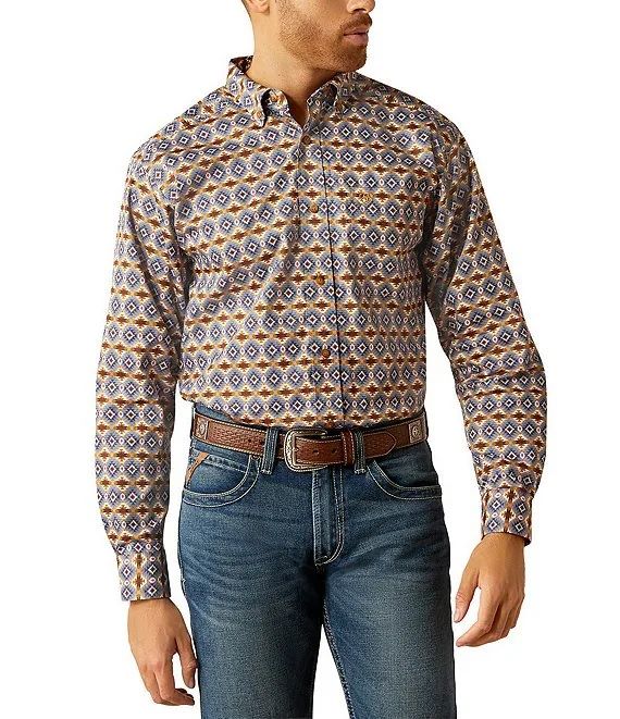 ARIAT TENNESSEE MENS LONG SLEEVE SHIRT - BLUE [SZ:S]